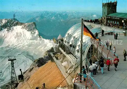 Zugspitze Gipfelstation Panorama Kat. Garmisch Partenkirchen