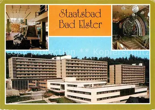 Bad Elster Staatsbad Therapiekomplex und Bettenhaeuser Kat. Bad Elster