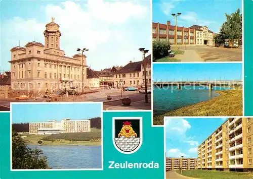 Zeulenroda Triebes FDGB Erholungsheim Talsperre Kreiskulturhaus DSF Bruecke Neubaugebiet Roetlein Kat. Zeulenroda Triebes