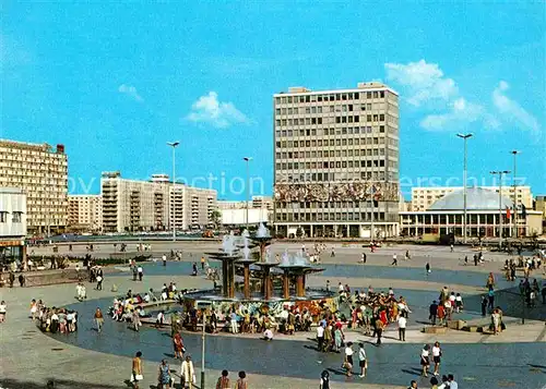 Berlin Alexanderplatz mit Haus des Lehrers und Kongresshalle Kat. Berlin