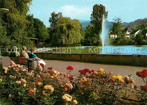 Annweiler Trifels Markwardanlage Fontaene Kat. Annweiler am Trifels