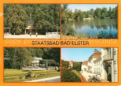 Bad Elster Staatsbad Marienquelle Gondelteich Badecafe Badehaus Kat. Bad Elster