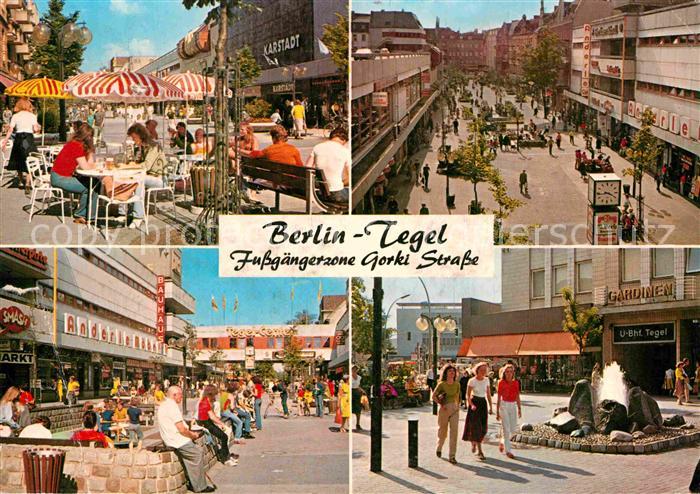 Tegel Fussgaengerzone Gorki Strasse Details Kat Berlin Nr Kv Oldthing Ansichtskarten Berlin