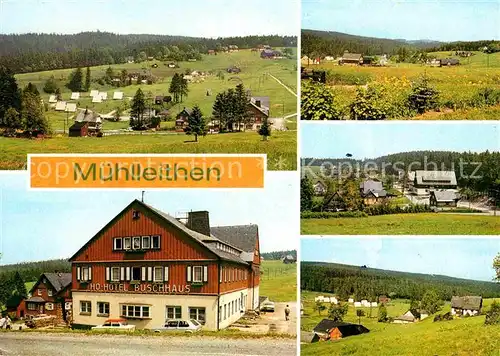 Muehlleithen Klingenthal Panorama Teilansichten HO Hotel Buschhaus Kat. Klingenthal Sachsen