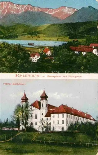 Schlehdorf Kloster Panorama  Kat. Schlehdorf