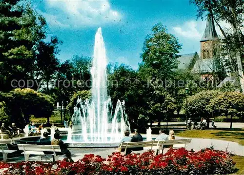 Marktredwitz Stadtpark mit Dr Holzberger Brunnen Kat. Marktredwitz