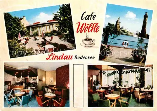 Lindau Bodensee Cafe Woelfle Kat. Lindau (Bodensee)