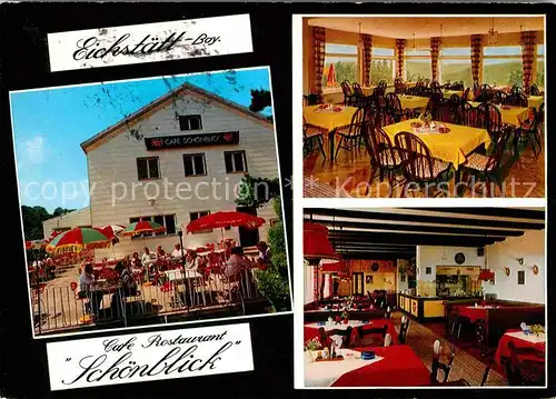 Eichstaett Oberbayern Cafe Restaurant Schoenblick Kat. Eichstaett