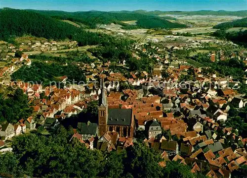 Biedenkopf Panorama Kirche Luftaufnahme Kat. Biedenkopf
