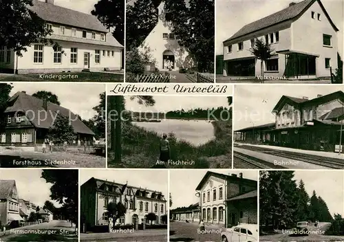 Unterluess Kindergarten Volksbank Evangelische Kirche Forsthaus Siedenholz Kat. Unterluess
