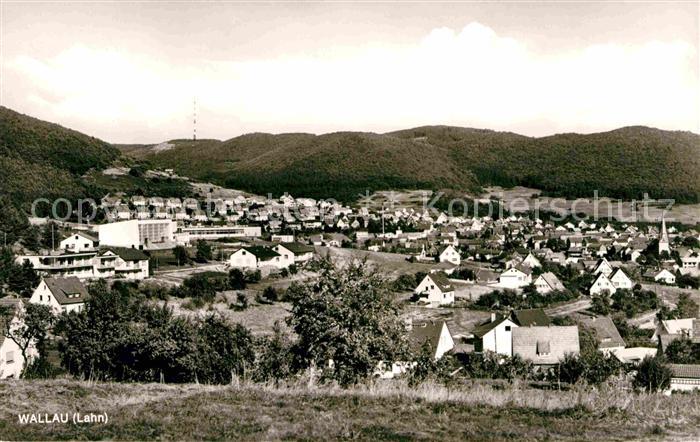 Wallau Lahn Panorama Kat. Biedenkopf Nr. de14959 oldthing