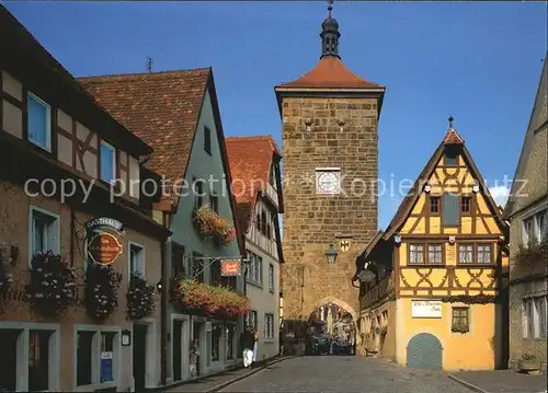 Rothenburg Tauber Siebersturm Kat. Rothenburg ob der Tauber