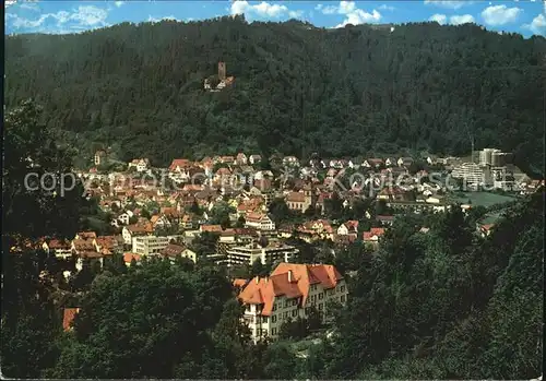 Bad Liebenzell Gesamtansicht mit Blick zur Burg Kat. Bad Liebenzell