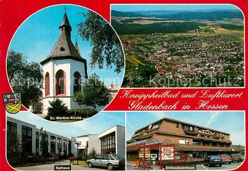 Gladenbach Evangelische Martinskirche Rathaus Einkaufszentrum Kat. Gladenbach
