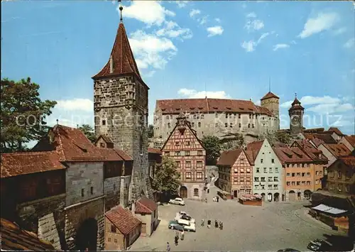 Nuernberg Tiergaertner Turm und Burg Kat. Nuernberg
