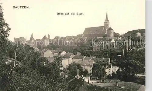 Bautzen Blick zur Stadt Kat. Bautzen