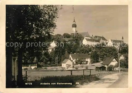 Andechs Kirche Stationenweg Kat. Andechs