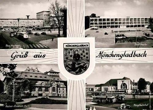 Moenchengladbach Hauptbahnhof Kaiser Friedrich Halle Stadttheater Haus Westerland Kat. Moenchengladbach