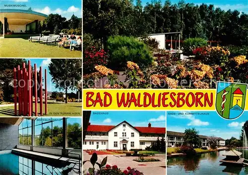 Bad Waldliesborn Musikmuschel Bewegungsbad Kuranlage Badehaus Kurmittelhaus Kat. Lippstadt