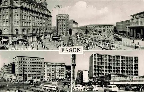 Essen Ruhr Hauptbahnhofvorplatz Kettwiger Tor Hauptpost Kat. Essen