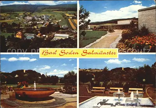 Bad Soden Salmuenster Fliegeraufnahme Brunnen Park Kurhaus Kat. Bad Soden Salmuenster