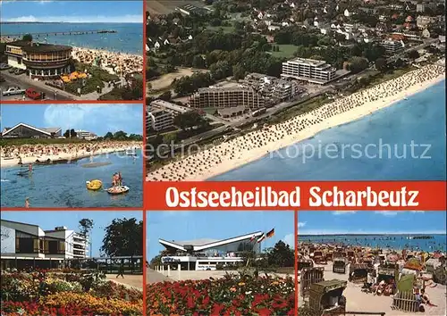 Scharbeutz Ostseebad Fliegeraufnahme Strand Rosengarten Korbstrand Kat. Scharbeutz