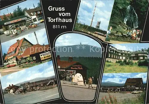 Torfhaus Harz Schnellimbiss Teilansicht Funkturm Wasserfall Kat. Altenau