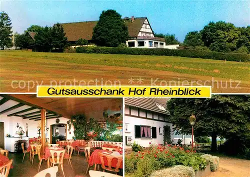Geisenheim Gutsausschank Hof Rheinblick Weinberge Kat. Geisenheim