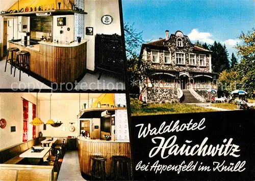 Appenfeld Waldhotel Jagdschloesschen Hauchwitz Gaststube Kat. Knuellwald