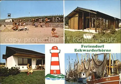 Eckwarderhoerne Hafen Strand  Kat. Butjadingen