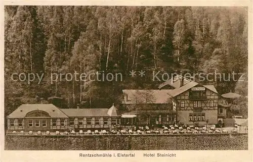 Rentzschmuehle Vogtland Thueringen Hotel Steinicht Kat. Vogtlaendisches Oberland