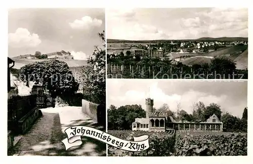 Johannisberg Rheingau Schloss Panorama Kat. Geisenheim