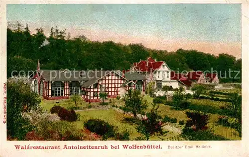 Wolfenbuettel Waldrestaurant Antoinettenruh Kat. Wolfenbuettel