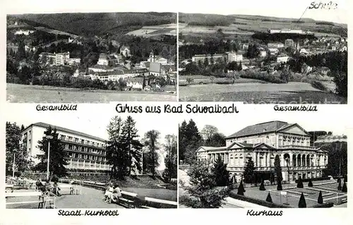 Bad Schwalbach Stadtansichten Kurhotel Kurhaus Kat. Bad Schwalbach
