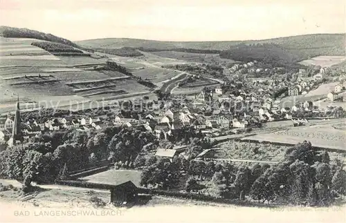 Langenschwalbach Panorama Kat. Bad Schwalbach