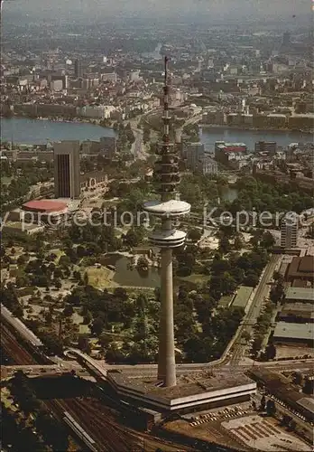 Hamburg Fliegeraufnahme Fernsehturm Kat. Hamburg