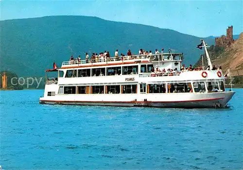 Ehrenfels Bingen MS Primus Maeusetutm Schiff Rhein Kat. Bingen am Rhein