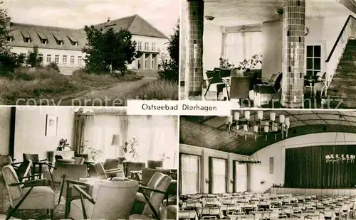 Dierhagen Ostseebad FDGB Haus Ernst Moritz Arndt Treppe Aufenthaltsraum Konzertsaal Kat. Dierhagen Ostseebad