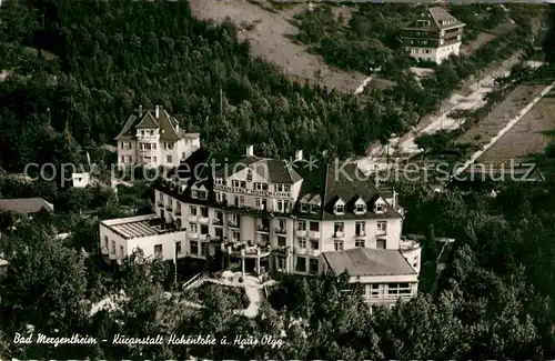 Bad Mergentheim Kuranstalt Hohenlohe und Haus Olga Kat. Bad Mergentheim