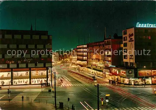 Bochum City bei Nacht Kat. Bochum