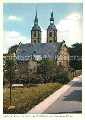 Bielefeld Haus Spiegel Peckelsheim Neustaedter Kirche Kat. Bielefeld