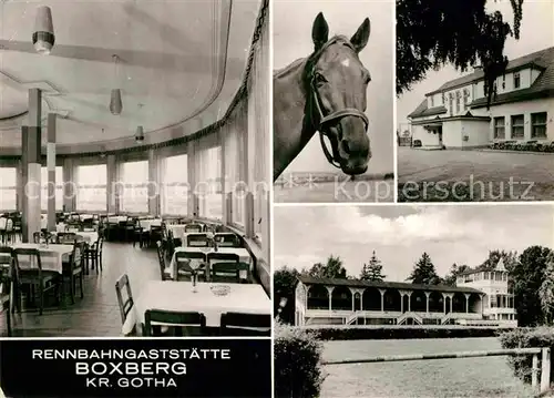 Boxberg Oberlausitz Rennbahngaststaette Gastraum Pferd Rennbahn Kat. Boxberg Oberlausitz