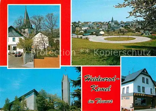 Heidenrod Kemel Kirche Dorfladen  Kat. Heidenrod