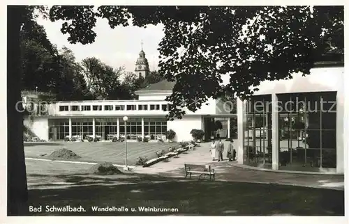 Schwalbach Bad Wandelhalle Weinbrunnen Kat. Bad Schwalbach