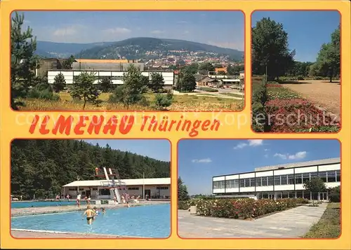 Ilmenau Thueringen Stadtpark Schwimmbad Mensa  Kat. Ilmenau