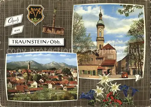 Traunstein Oberbayern Kirche Kat. Traunstein