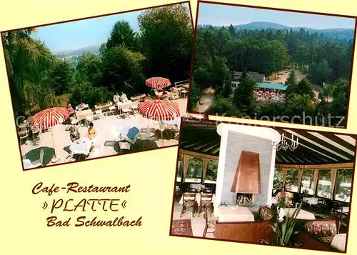 Bad Schwalbach Cafe Restaurant Platte  Kat. Bad Schwalbach