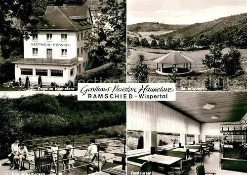Ramschied Gasthaus Pension Hannelore Sauerbrunnen Kneipptretbecken  Kat. Bad Schwalbach