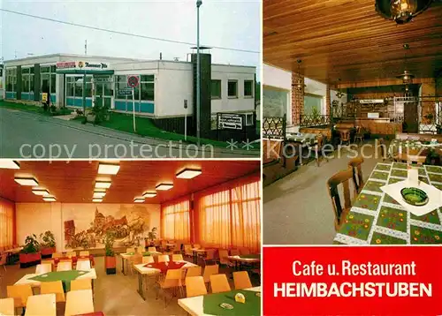 Heimbach Bad Schwalbach Cafe Restaurant Heimbachstuben Kat. Bad Schwalbach