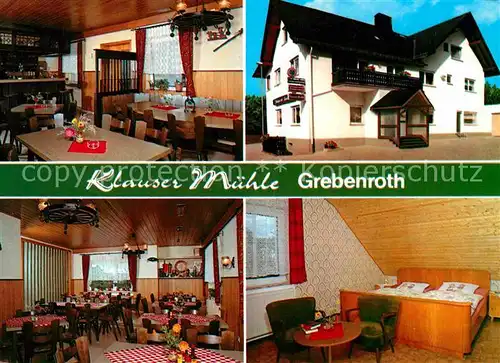 Grebenroth Gaststaette Pension Cafe Klauser Muehle Kat. Heidenrod